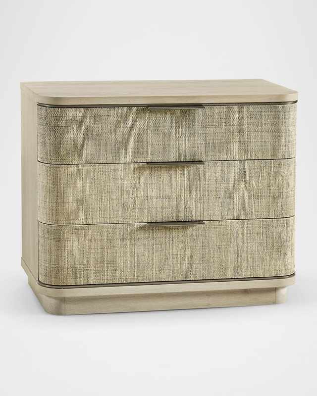 Water Seiche Woven Wave Nightstand